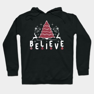 Believe Christmas Unisex T Shirts-Christmas t-shirts funny Hoodie